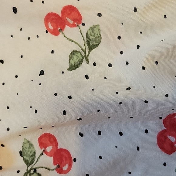 Romper With Cherry Accents By Jessica Simpson Size 6-9 Months - Picture 6 of 7